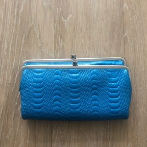 Turquoise Hobo Double Frame Clutch